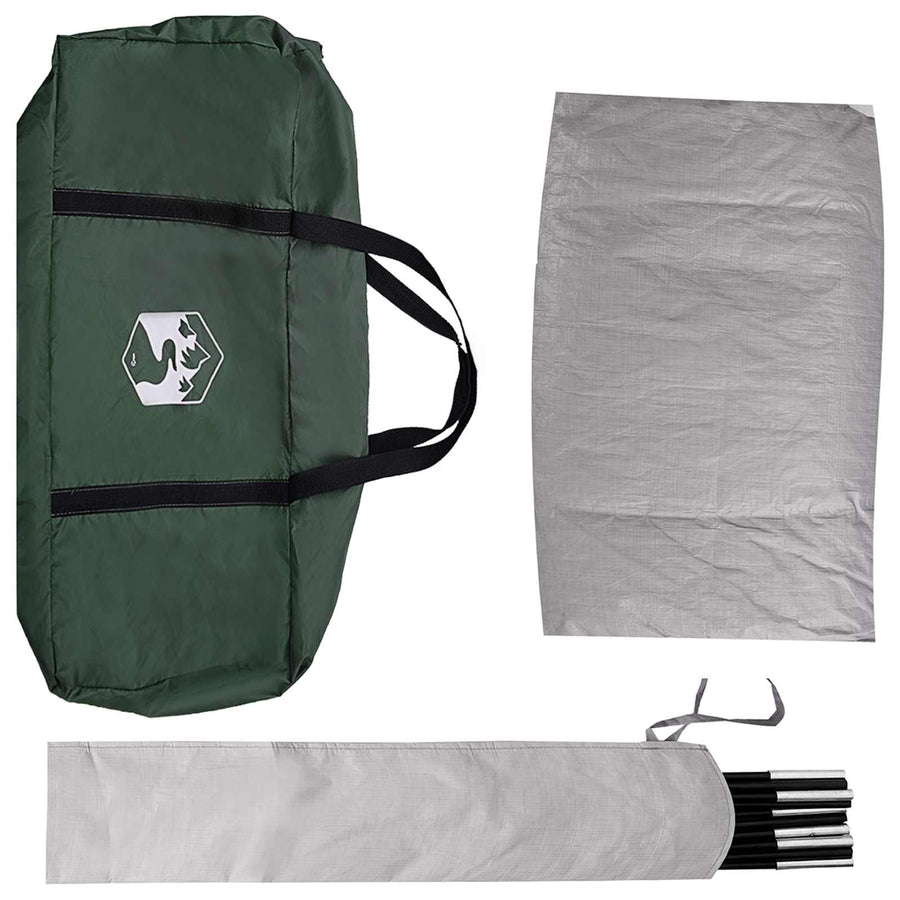Autotent Legergroen 200 x 170 x 170 cm Polyester en staal