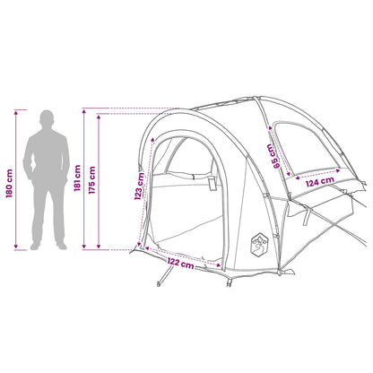 Autotent Legergroen 200 x 170 x 170 cm Polyester en staal