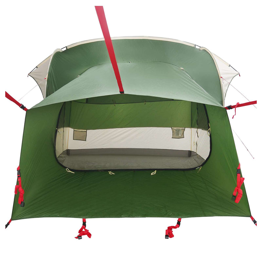 Tailgate Tent met Regenfly Waterdicht Groen 4-persoons