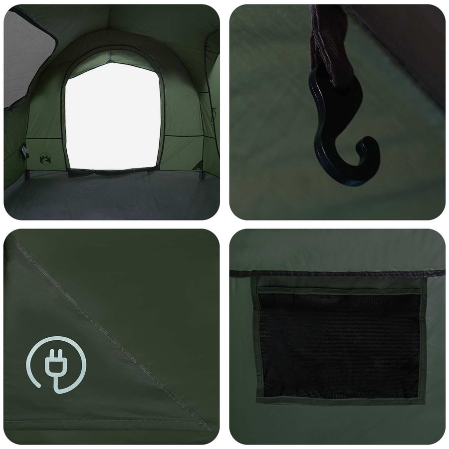 Tailgate Tent met Regenfly Waterdicht Legergroen