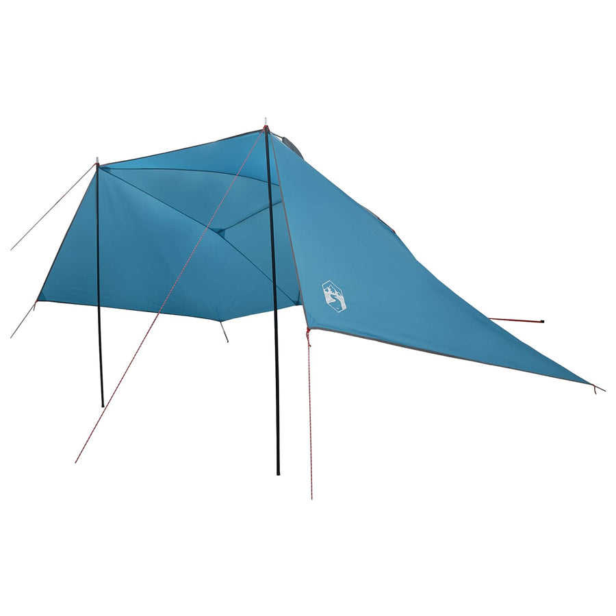 Autotent met dak Blauw 308 x 215 x 220 cm Polyester en staal