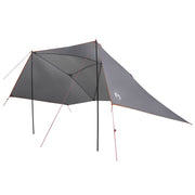 Autotent 308x215x220 cm grijs oranje polyester staal