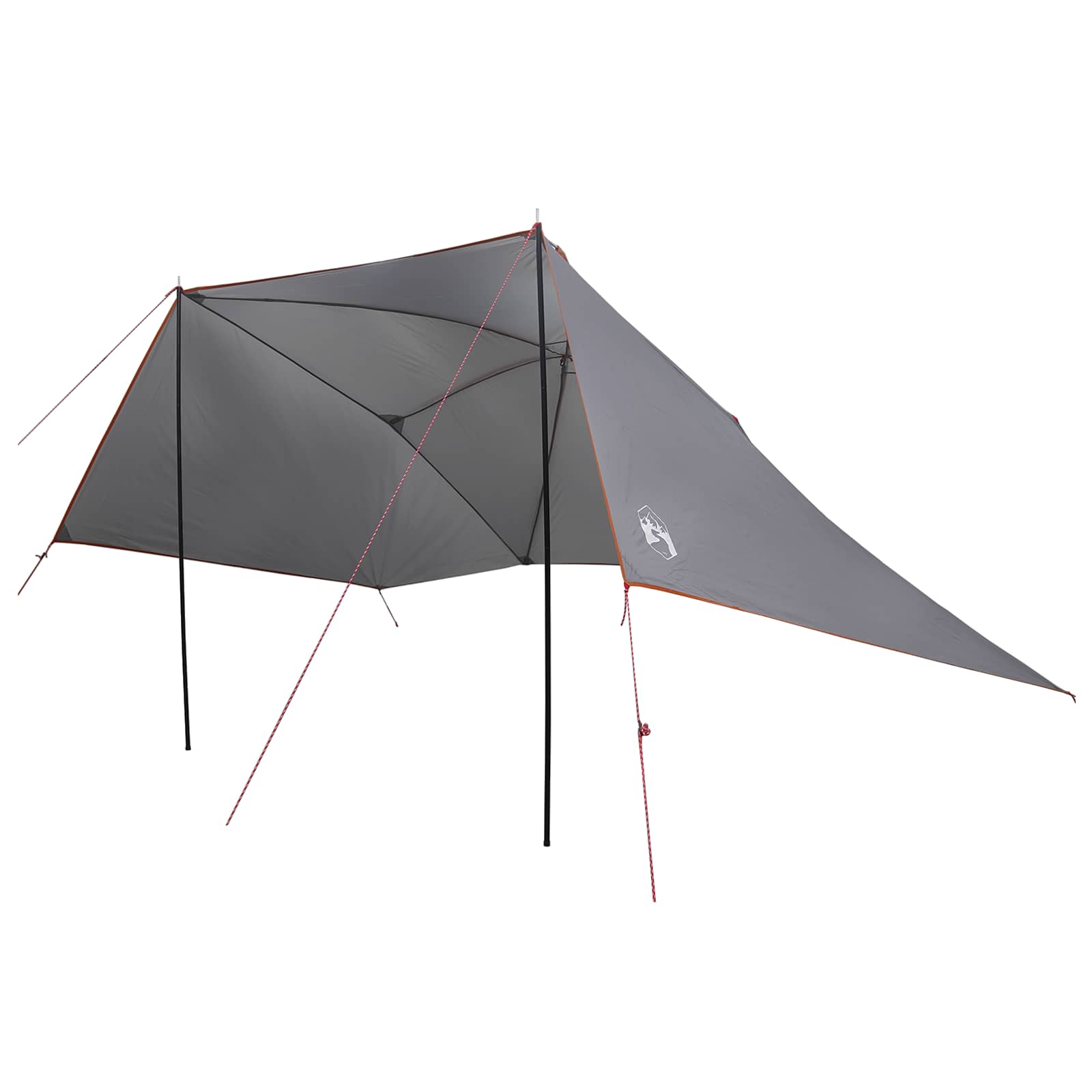 Autotent Grijs en Oranje 308 x 215 x 220 cm Polyester en staal