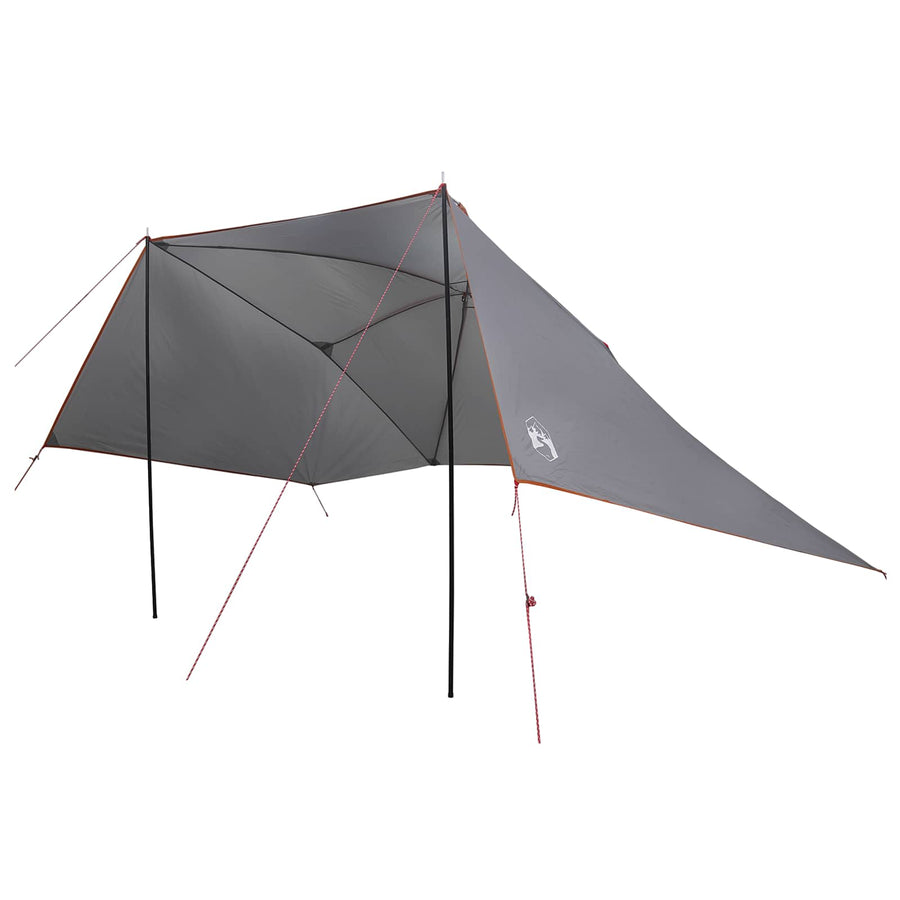 Autotent Grijs en Oranje 308 x 215 x 220 cm Polyester en staal