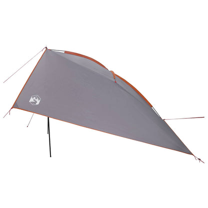 Autotent Grijs en Oranje 308 x 215 x 220 cm Polyester en staal