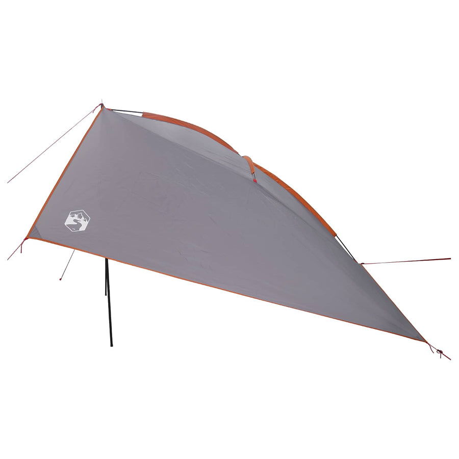 Autotent Grijs en Oranje 308 x 215 x 220 cm Polyester en staal