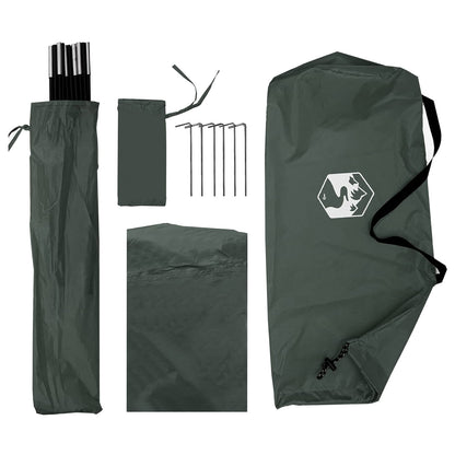 Autotent Legergroen 308 x 215 x 220 cm Polyester en staal