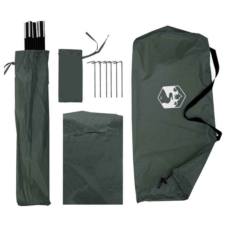 Autotent Legergroen 308 x 215 x 220 cm Polyester en staal