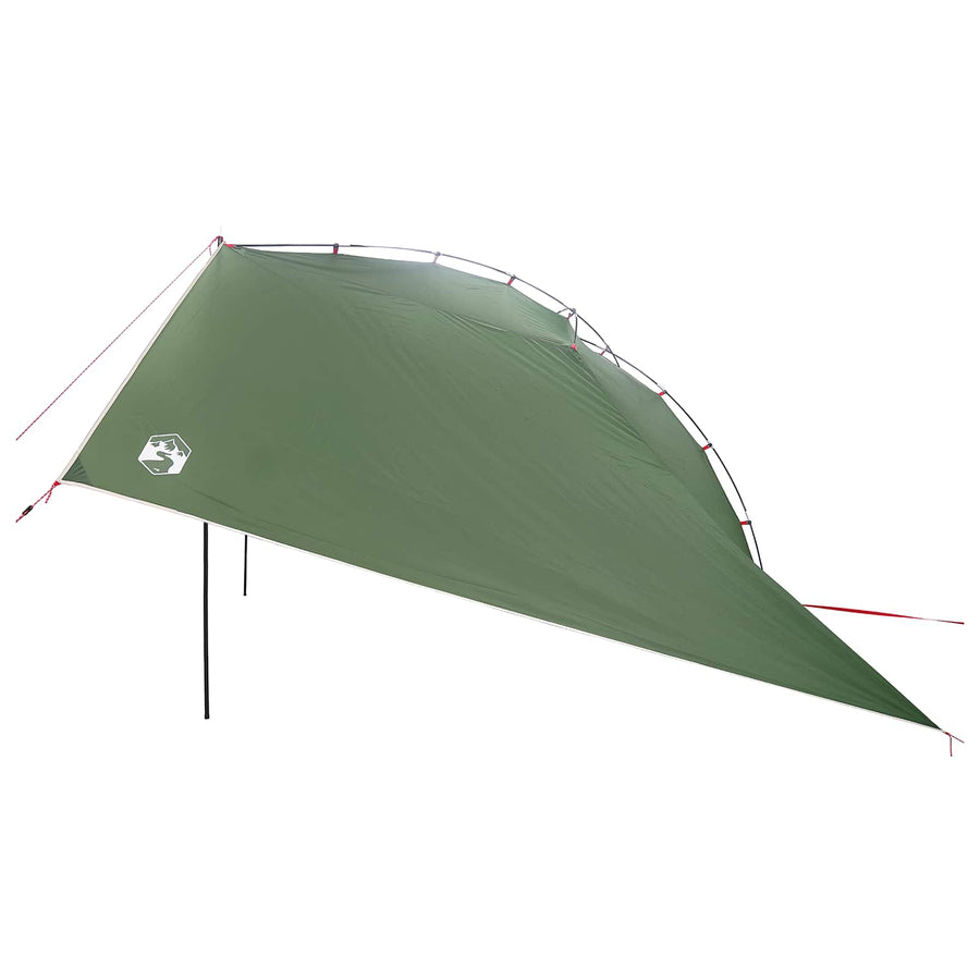 Autotent met dak Groen 350 x 250 cm Polyester en staal