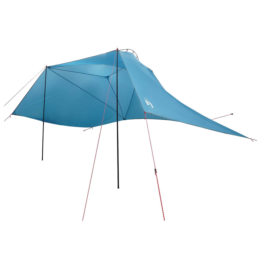 Autotent met dak Blauw 350 x 250 cm Polyester en staal