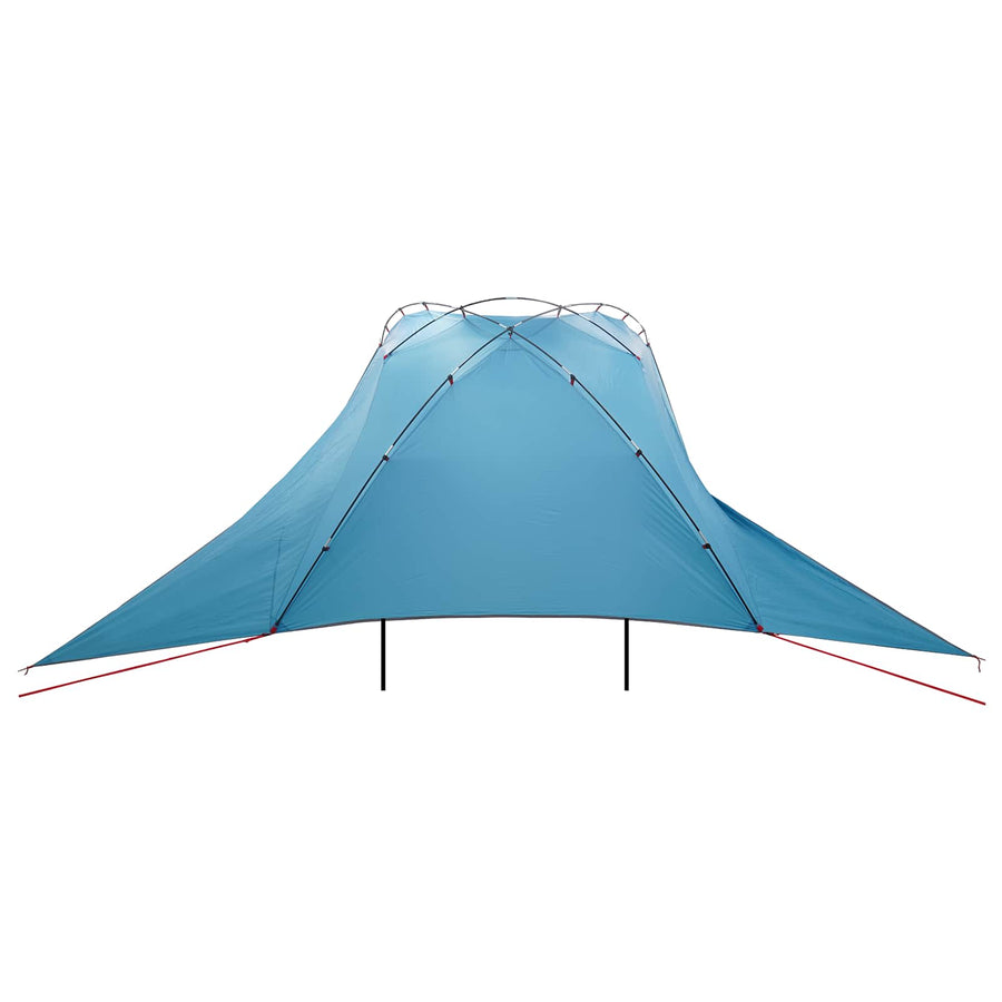 Autotent met dak Blauw 350 x 250 cm Polyester en staal