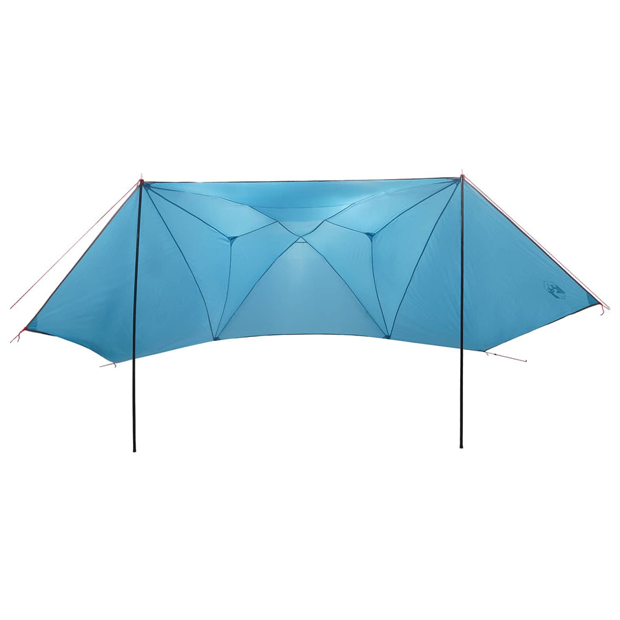 Autotent met dak Blauw 350 x 250 cm Polyester en staal