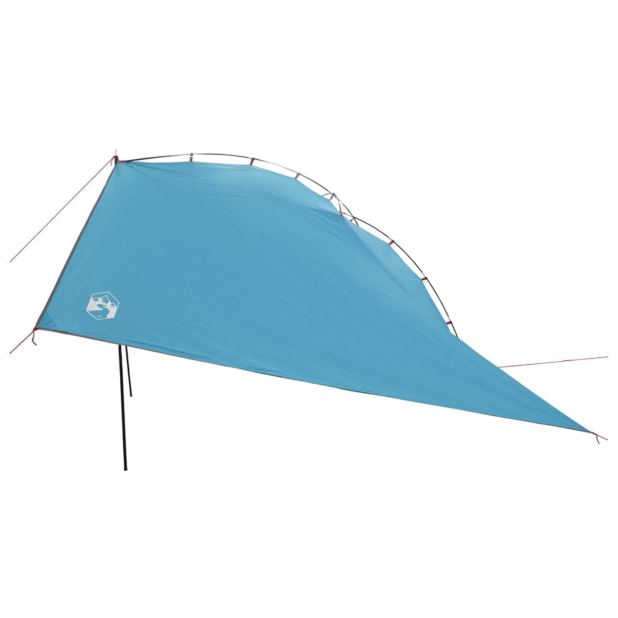 Autotent met dak Blauw 350 x 250 cm Polyester en staal