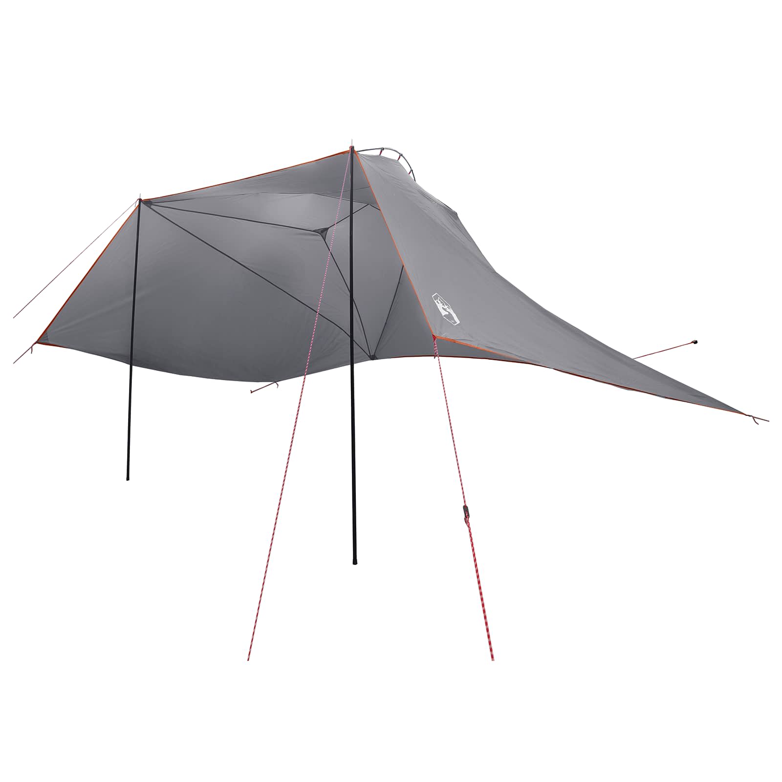Autotent Grijs en Oranje 350 x 250 cm Polyester en staal