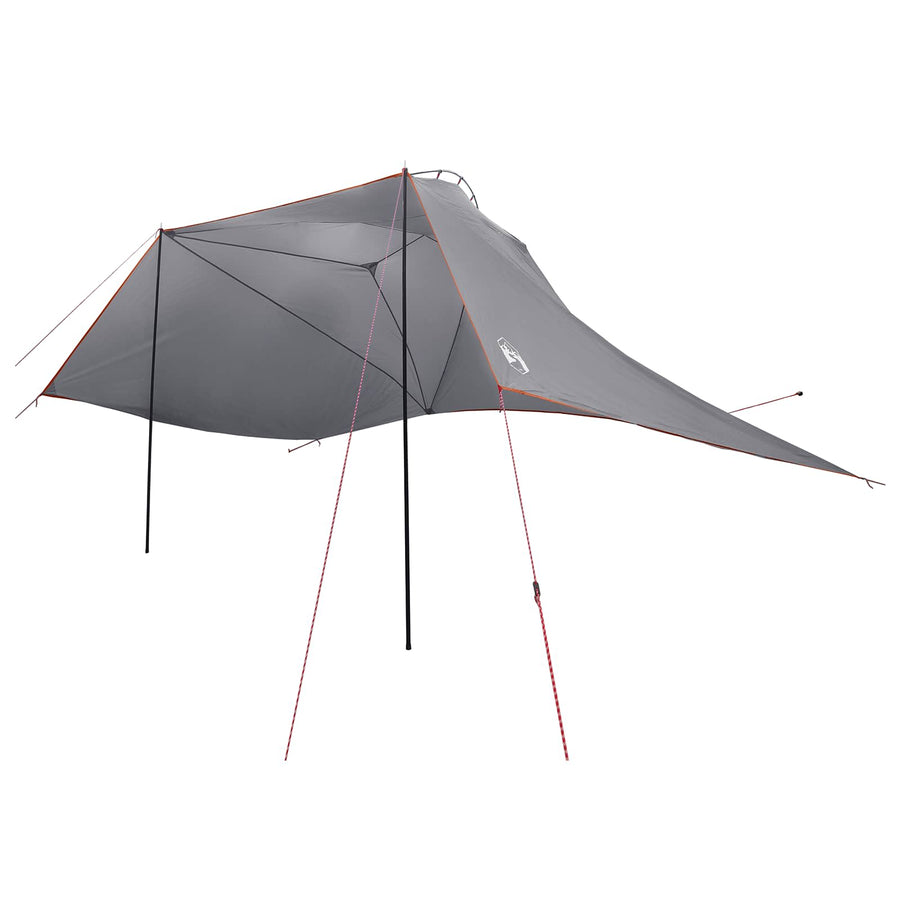 Autotent Grijs en Oranje 350 x 250 cm Polyester en staal