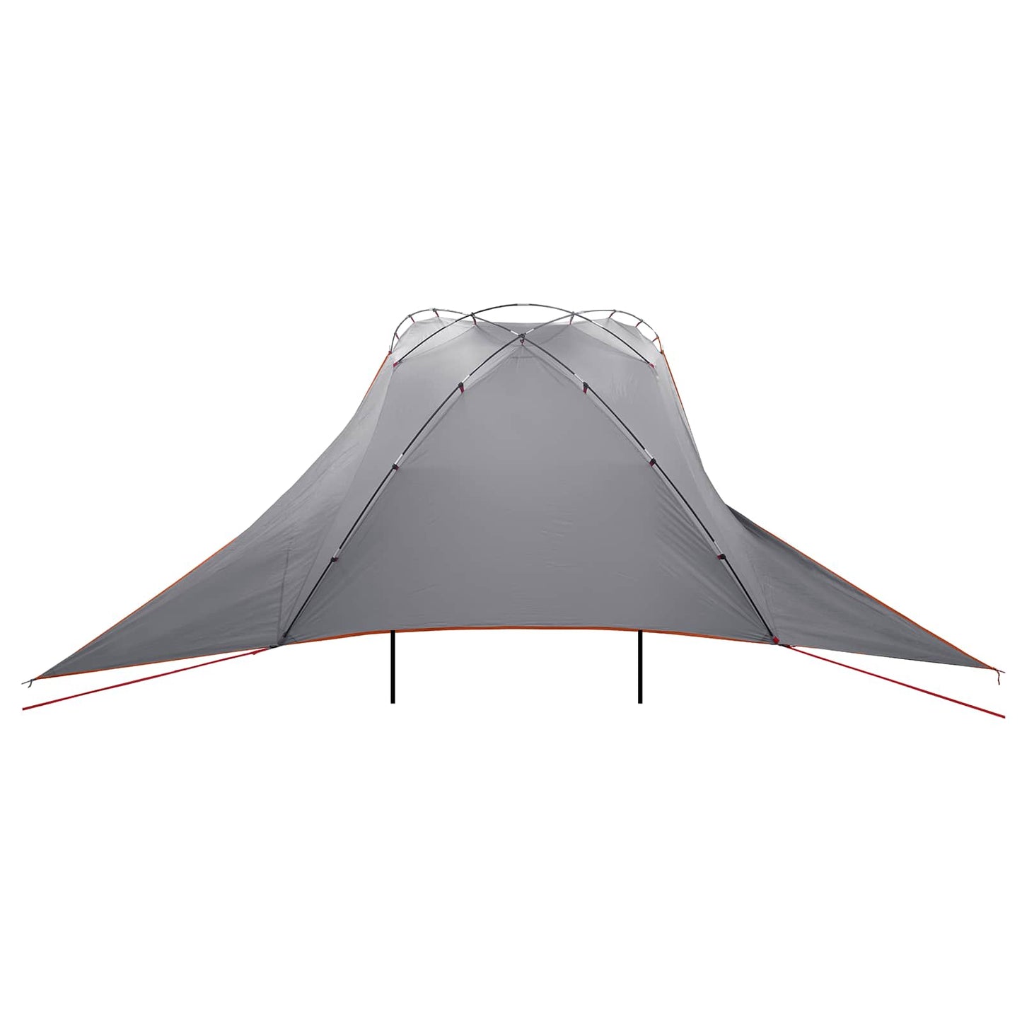Autotent Grijs en Oranje 350 x 250 cm Polyester en staal