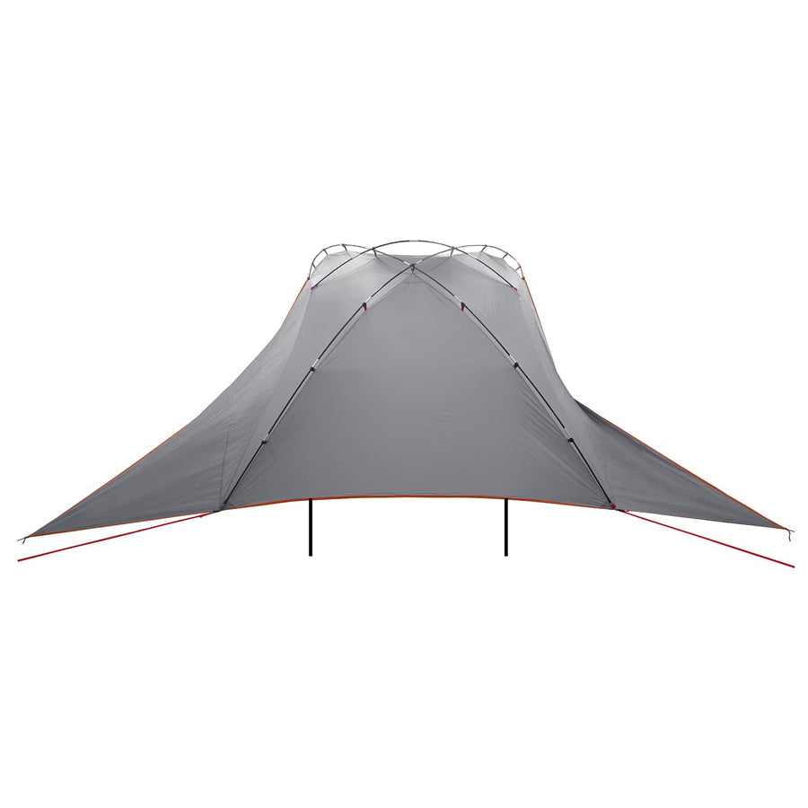 Autotent Grijs en Oranje 350 x 250 cm Polyester en staal