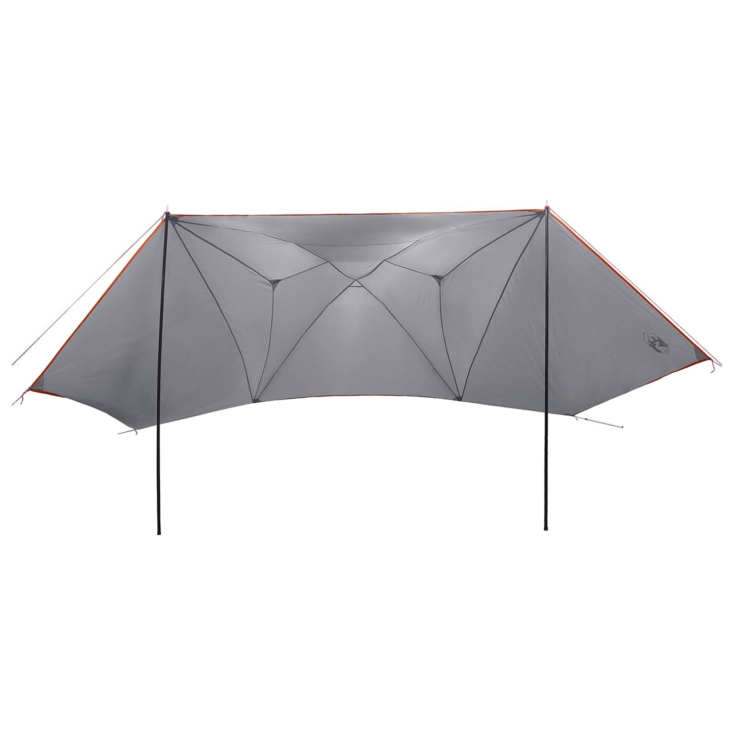 Autotent Grijs en Oranje 350 x 250 cm Polyester en staal