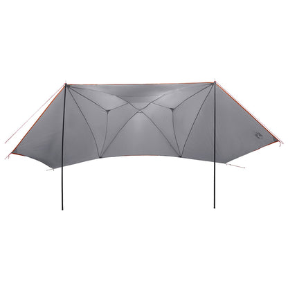 Autotent Grijs en Oranje 350 x 250 cm Polyester en staal