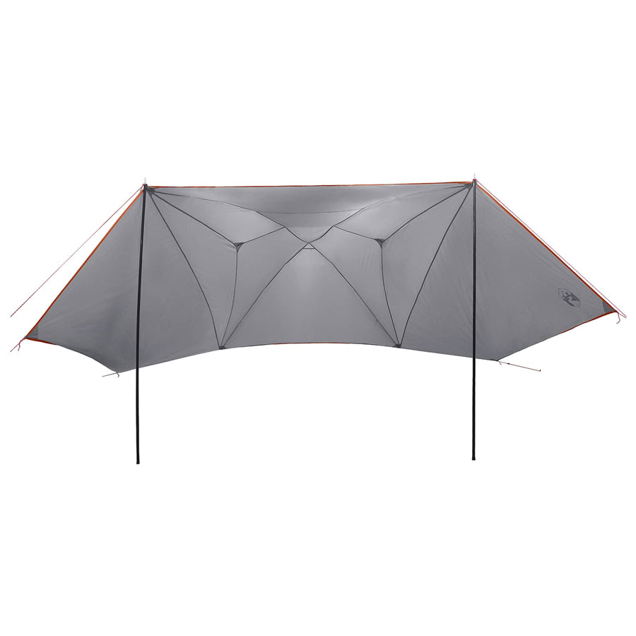 Autotent Grijs en Oranje 350 x 250 cm Polyester en staal