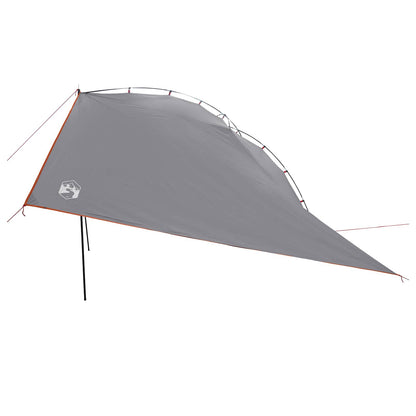 Autotent Grijs en Oranje 350 x 250 cm Polyester en staal