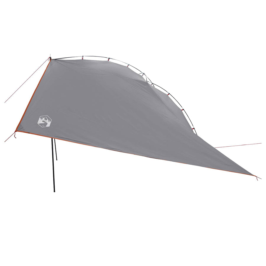 Autotent Grijs en Oranje 350 x 250 cm Polyester en staal