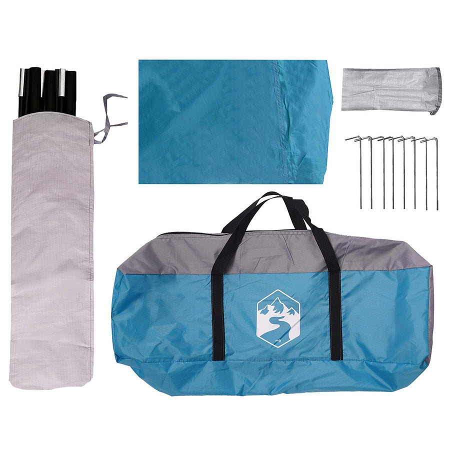 Voertuig luifel Blauw 518 x 580 x 215 cm Polyester en staal