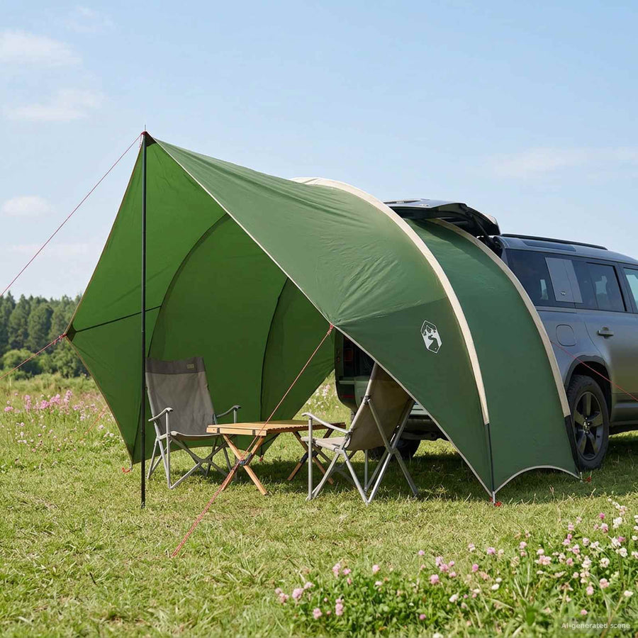 Tailgate Luifel Waterdicht Groen 405 x 280 x 220 cm