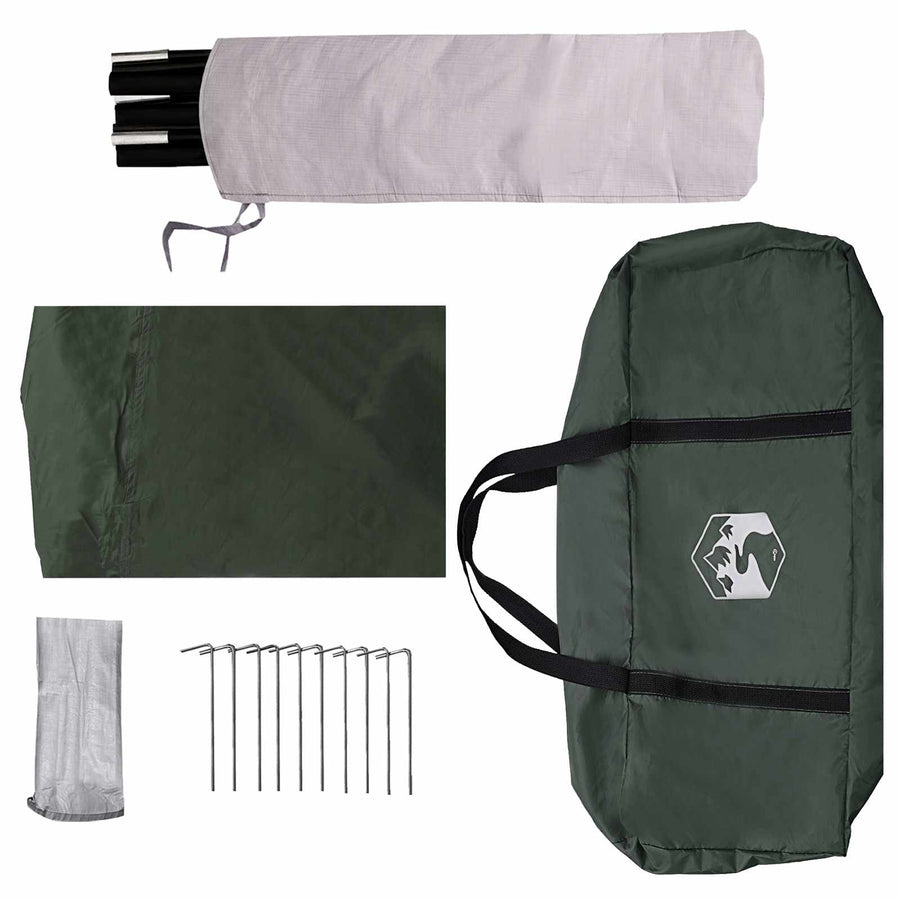 Tailgate Luifel Waterdicht Legergroen 405 x 280 x 220 cm