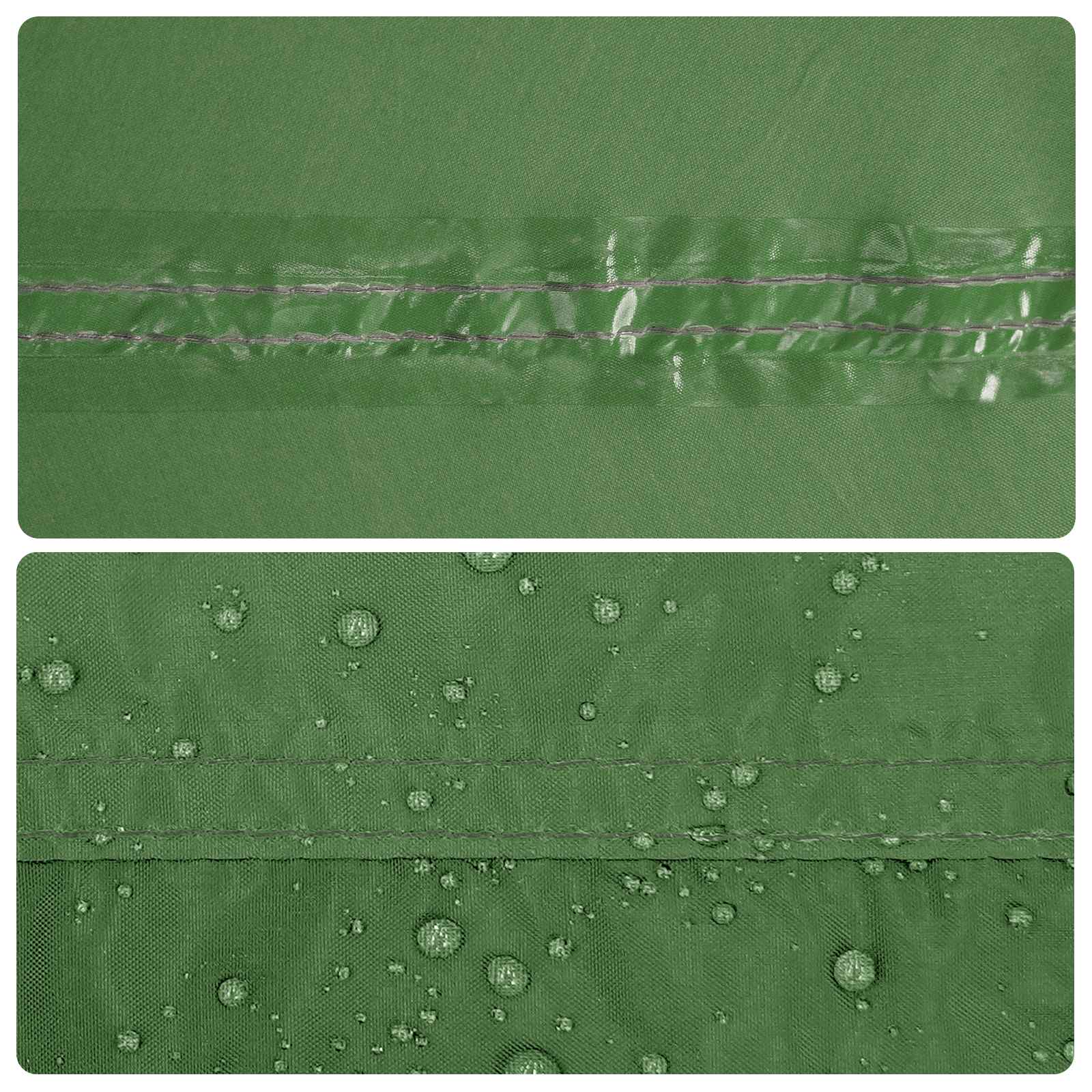 Campingzeil met gaaswanden Groen 340 x 260 x 220 cm