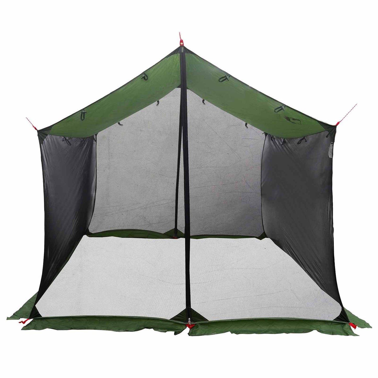 Campingzeil met gaaswanden Groen 340 x 260 x 220 cm