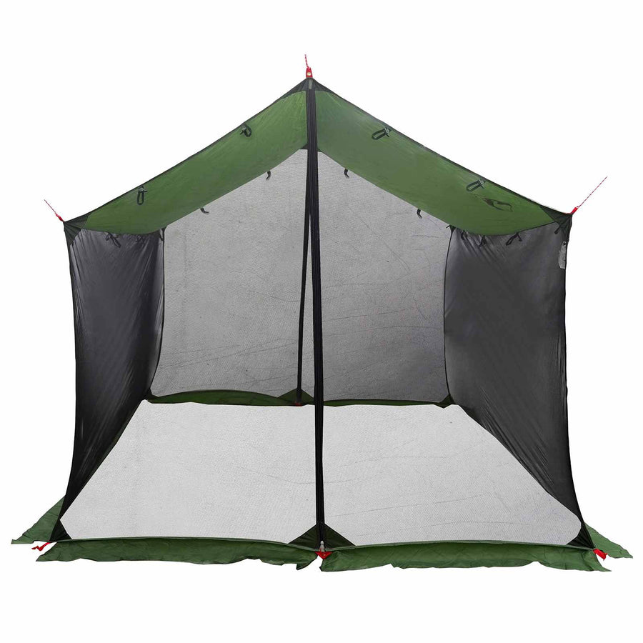 Campingzeil met gaaswanden Groen 340 x 260 x 220 cm