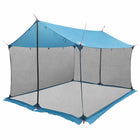 Campingzeil met gaaswand 340x260x220 cm blauw