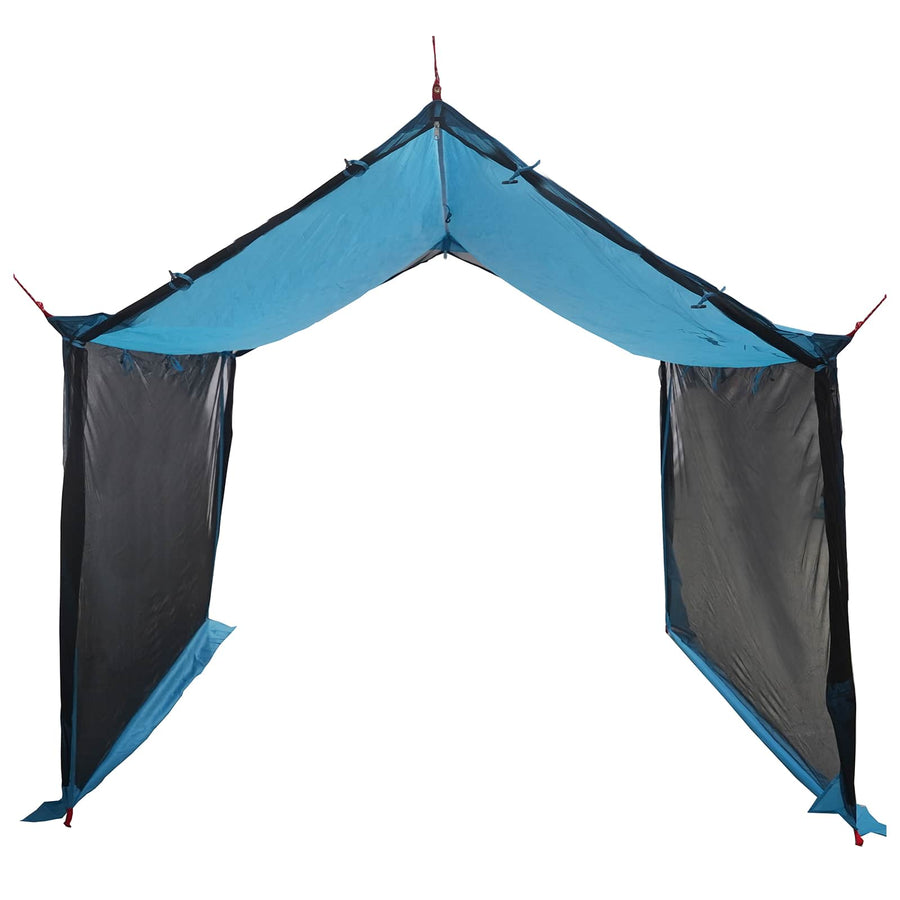 Campingzeil met gaaswanden Blauw 340 x 260 x 220 cm