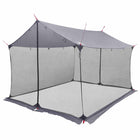 Campingzeil gaaswanden 340x260x220 cm grijs oranje