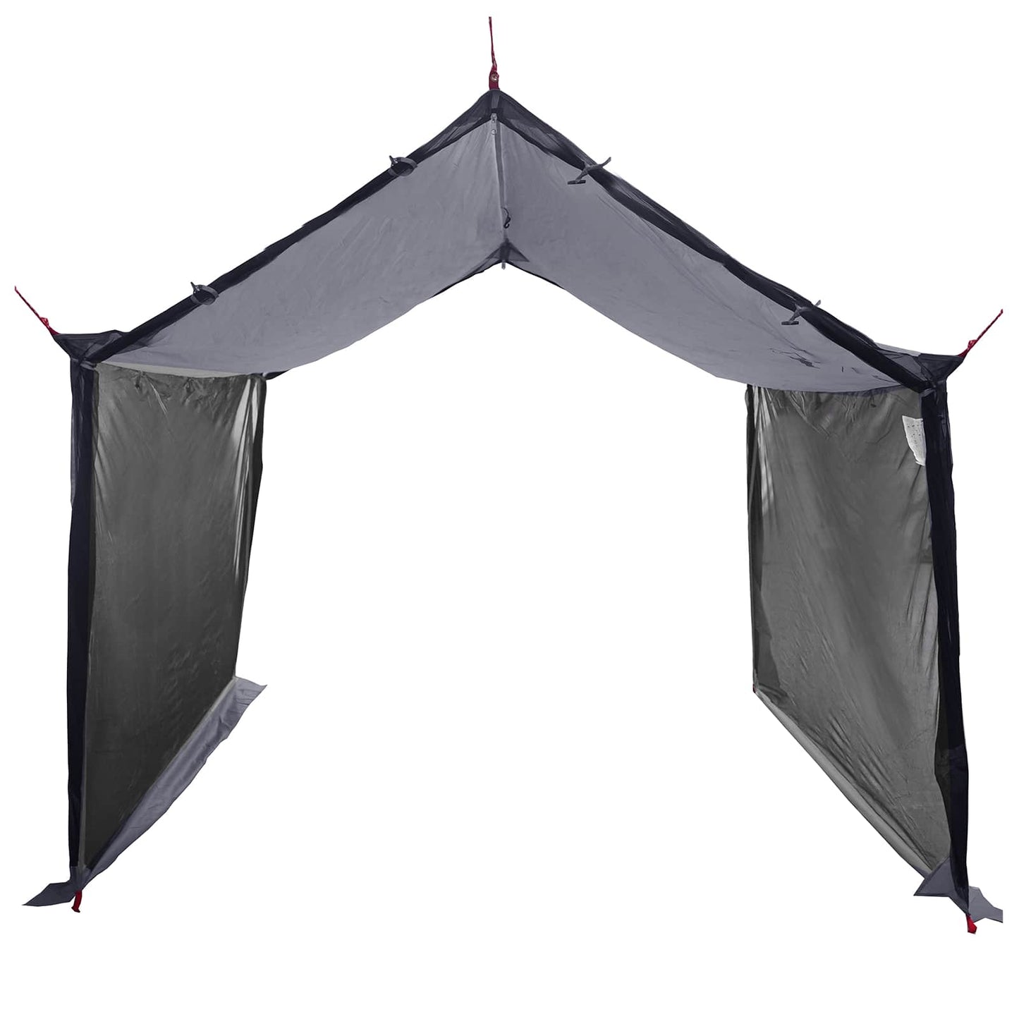 Campingzeil met gaaswanden Grijs en Oranje 340 x 260 x 220 cm