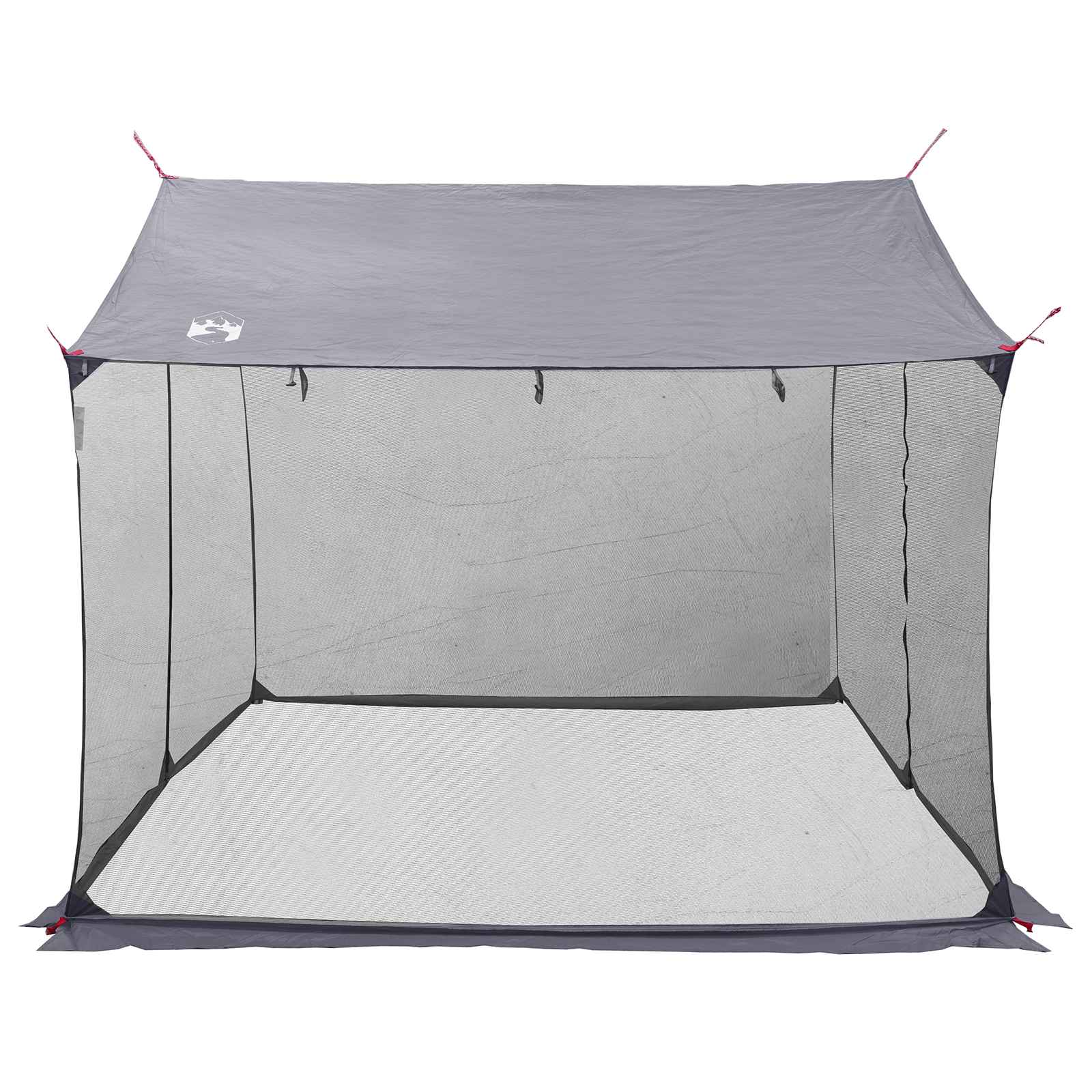 Campingzeil met gaaswanden Grijs en Oranje 340 x 260 x 220 cm