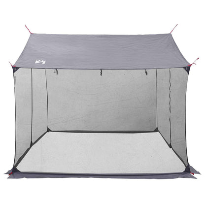Campingzeil met gaaswanden Grijs en Oranje 340 x 260 x 220 cm