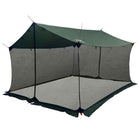 Campingzeil 340x260x220 cm legergroen mesh wanden