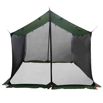 Campingzeil met gaaswanden Legergroen 340 x 260 x 220 cm
