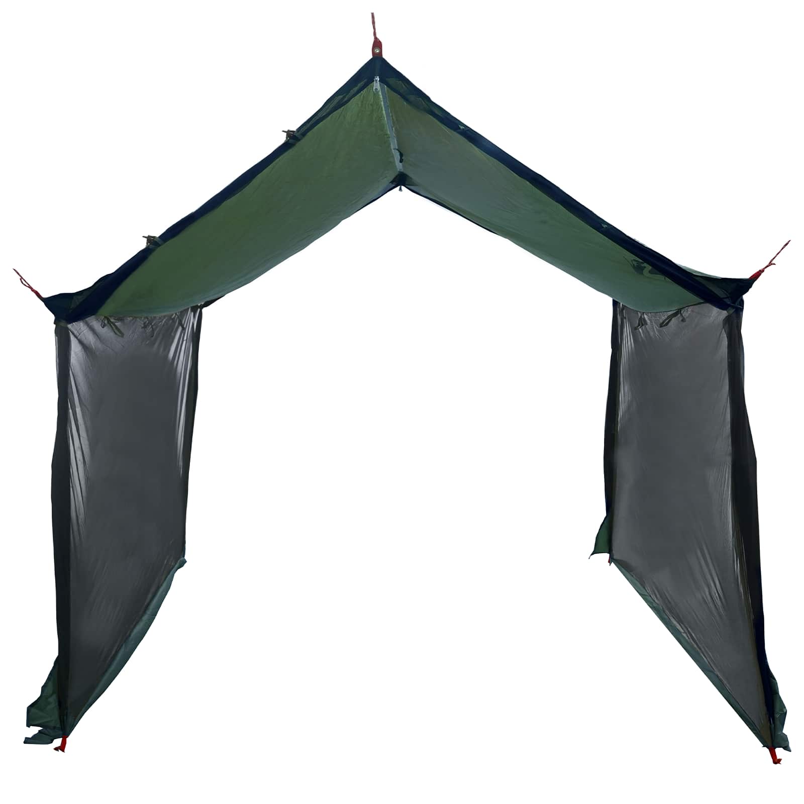 Campingzeil met gaaswanden Legergroen 340 x 260 x 220 cm