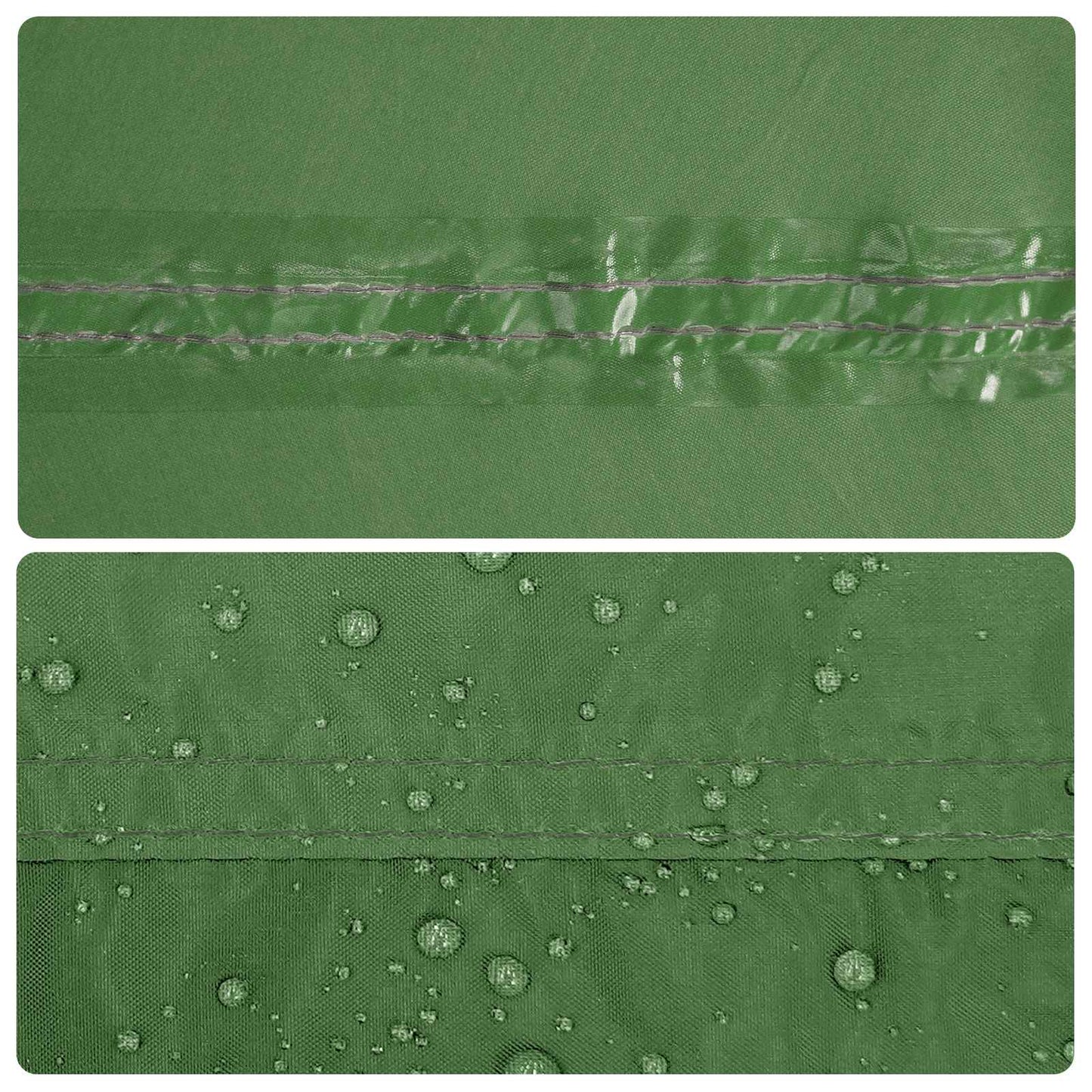 Campingzeil met gaaswanden Groen 270 x 210 x 210 cm