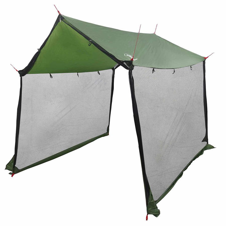 Campingzeil met gaaswanden Groen 270 x 210 x 210 cm