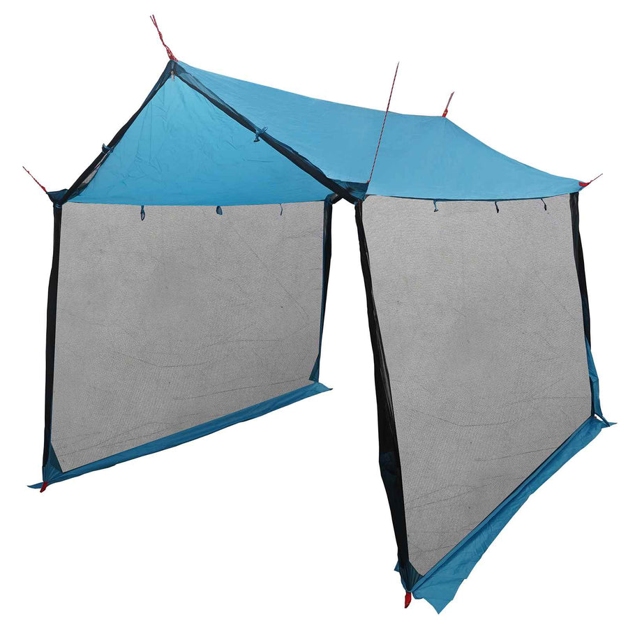 Campingzeil met gaaswanden Blauw 270 x 210 x 210 cm