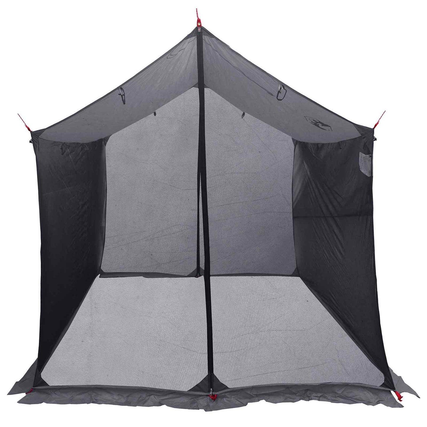 Campingzeil met gaaswanden Grijs en Oranje 270 x 210 x 210 cm