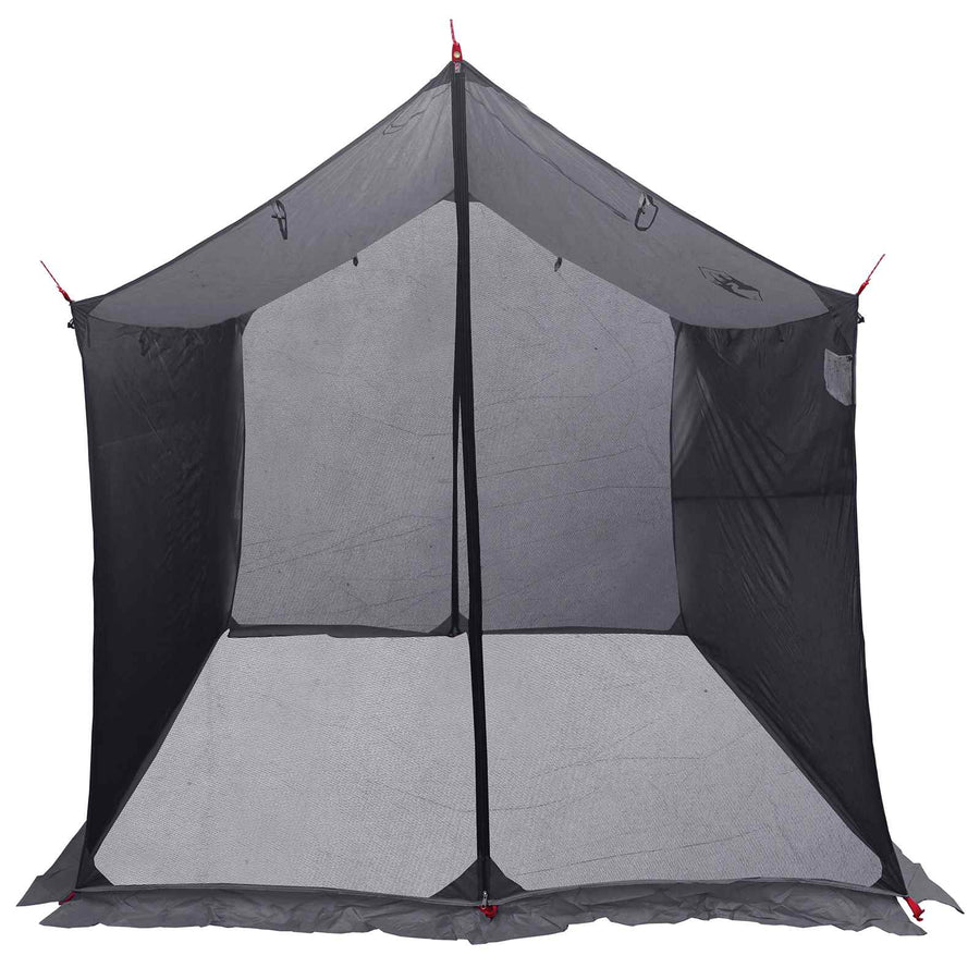 Campingzeil met gaaswanden Grijs en Oranje 270 x 210 x 210 cm