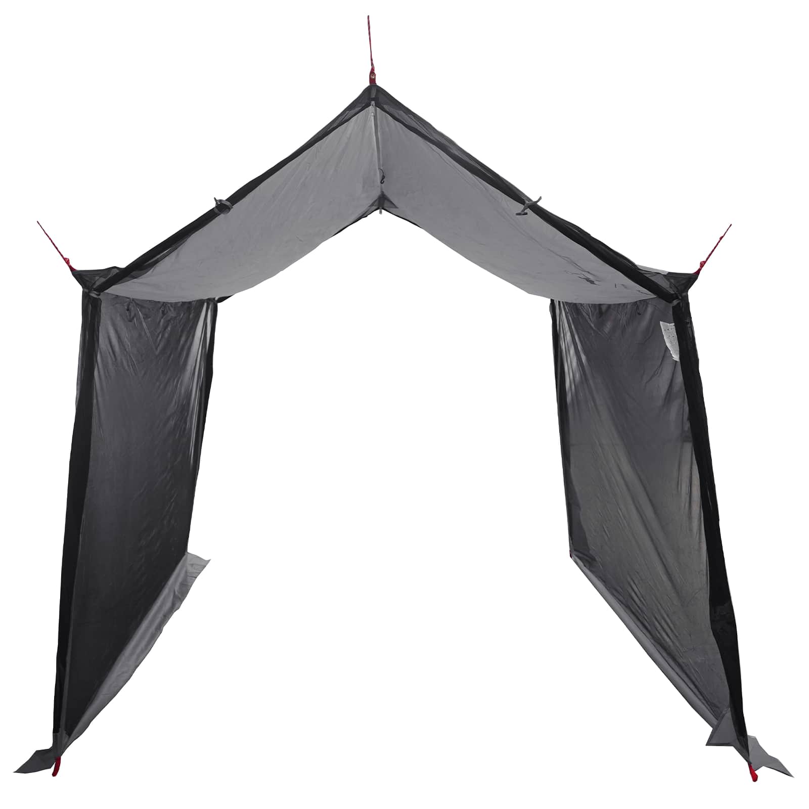 Campingzeil met gaaswanden Grijs en Oranje 270 x 210 x 210 cm