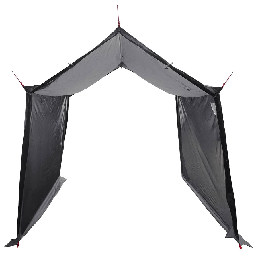 Campingzeil met gaaswanden Grijs en Oranje 270 x 210 x 210 cm
