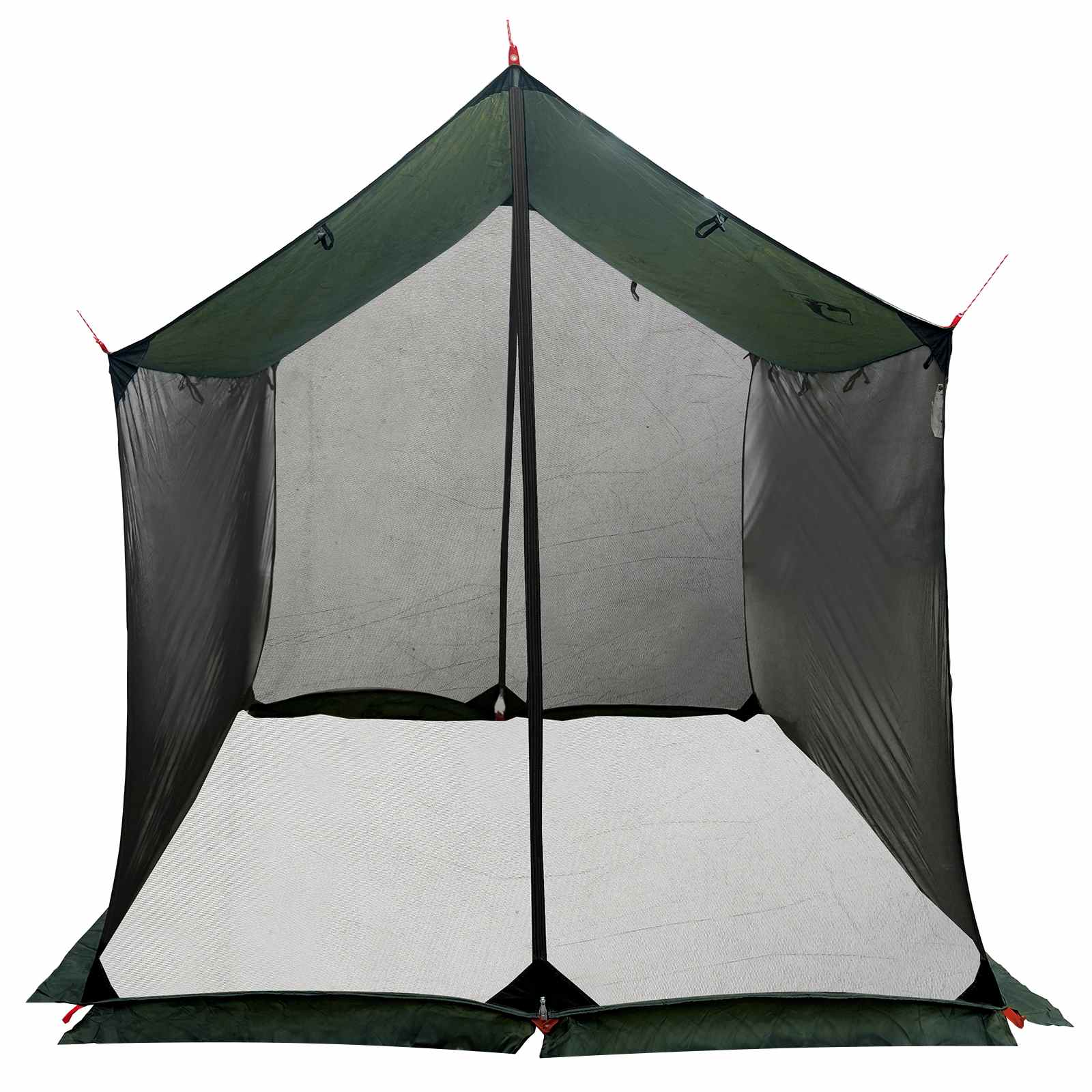 Campingzeil met gaaswanden Legergroen 270 x 210 x 210 cm