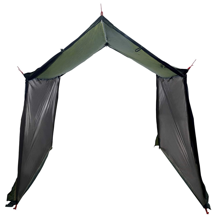 Campingzeil met gaaswanden Legergroen 270 x 210 x 210 cm